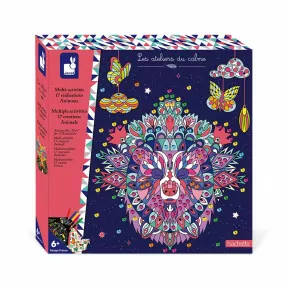 Kit de mosaïque activité papier mousse autocollant pour enfant - Décore ta  chenille qui fait des trous