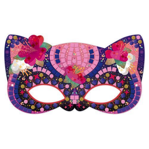 Kit créatif mosaïques masques, loisir créatif, masques à décorer, pour enfant dès 7 ans JANOD