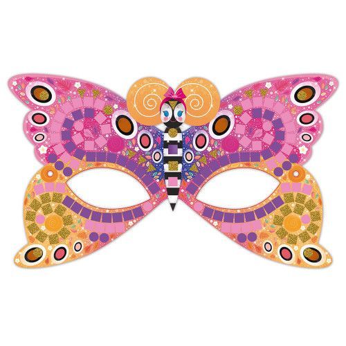 Kit créatif mosaïques masques, loisir créatif, masques à décorer, pour enfant dès 7 ans JANOD