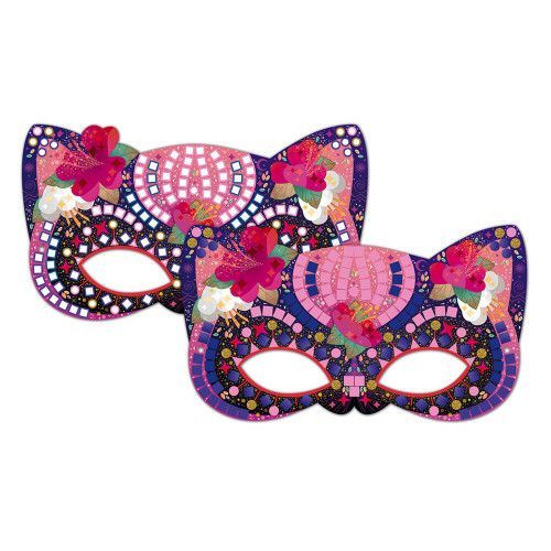 Masque enfant princesse à décorer Batonnet inclus x 4 pièces ref 4884