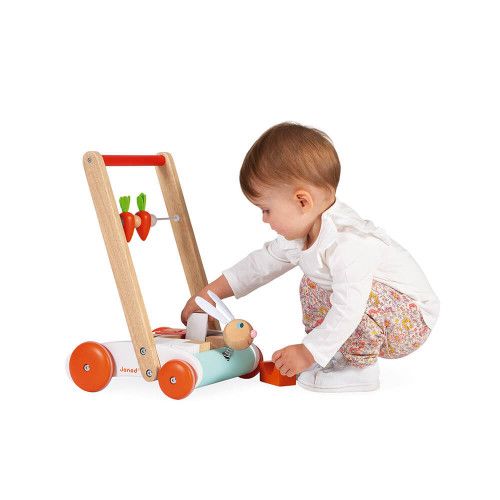 ROBA Trotteur Bébé Miffy® en Bois - avec Frein - Chariot de