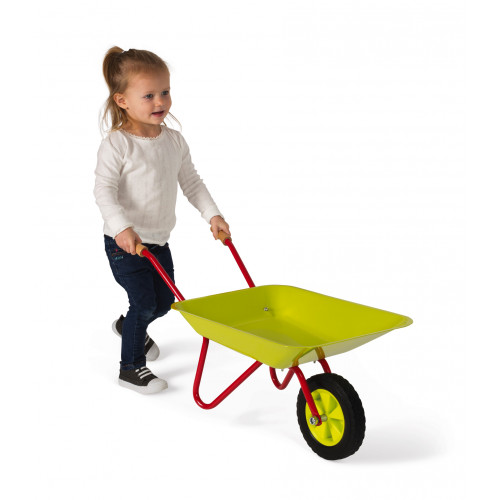 metal wheelbarrow child