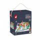 Kubix 60 blocs et puzzle carton ville en bois, jeu de construction, jeu 2-en-1, pour enfant dès 3 ans JANOD