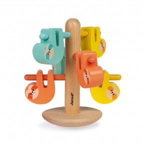 Juego de equilibrio y colores Perezosos de madera - Colaboración con WWF®