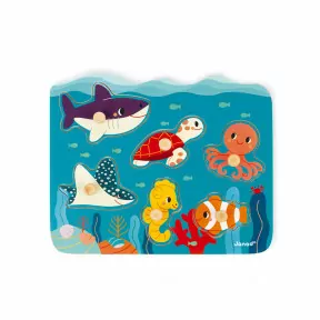 PRIX NOËL : Hauck Puzzle Bebe 1 an Puzzle N Sort - Jouet Bois Bébé à  Encastrement (certifié FSC®), Formes d'animaux, Boutons pour Saisir,  Stimulation Motricité Fine, pas cher