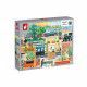 Puzzle ville verte 100 pièces partenariat WWF, carton FSC, made in France, développe la motricité fine, concentration, manipulat