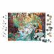 Puzzle les empreintes des animaux 81 pièces partenariat WWF, carton FSC, made in France, motricité fine, concentration, pour enf