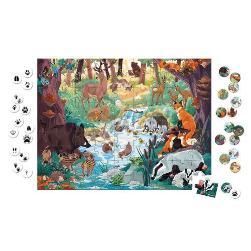 Puzzles d'animaux pour les enfants de 4 ans et plus, forêt