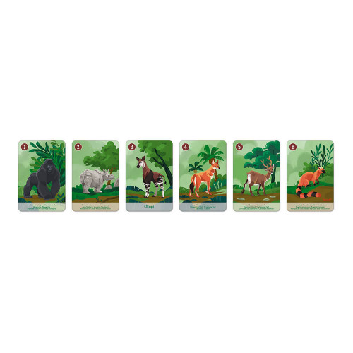 Jeu de 7 familles le règne animal partenariat WWF, certifié FSC, made in France, jeu de cartes, pour enfant dès 4 ans JANOD