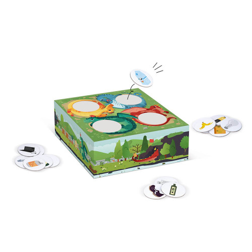 Jeu de coopération Recycle Game partenariat WWF, certifié FSC, made in France, jeu de société, pour enfant dès 5 ans JANOD