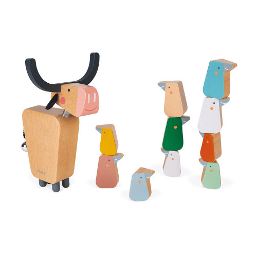 Buffalo jeu d'équilibre en bois, jeu d'adresse, jeu en famille, pour enfant dès 3 ans JANOD