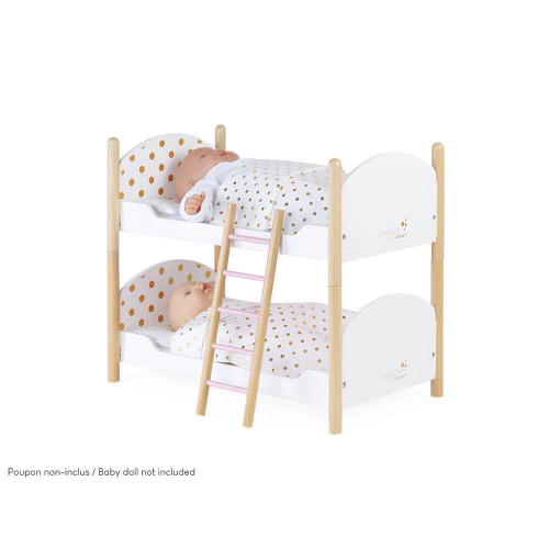 Lit Superpose Poupee Pour Enfant Mobilier Poupon En Bois Janod