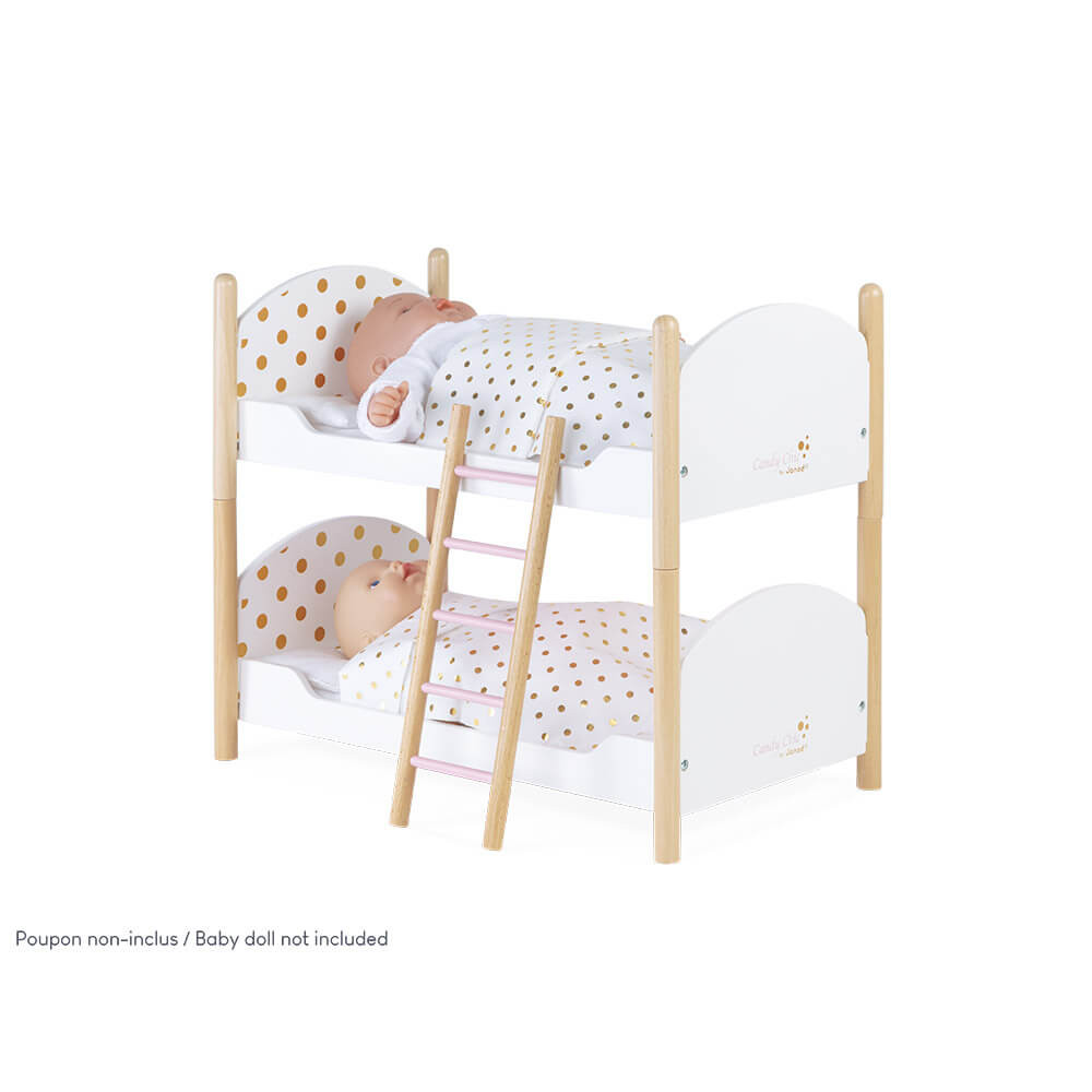 Candy Chic Dolls Bunk Beds, Wooden Baby Doll Bunk Bed
