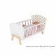 Lit Candy Chic pour poupon en bois rose blanc enfant à partir de 3 ans