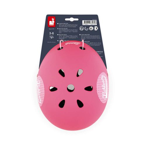 Bikloon - Casque rose à pois pour Draisienne