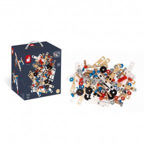 Jouet Hape Kit de Construction Bois - 42 Pièces Multicolor A Assembler En  S'amusant - Vis, Plaque, Outils, Roues - Jeu en Bois Pour Enfant à Partir  de