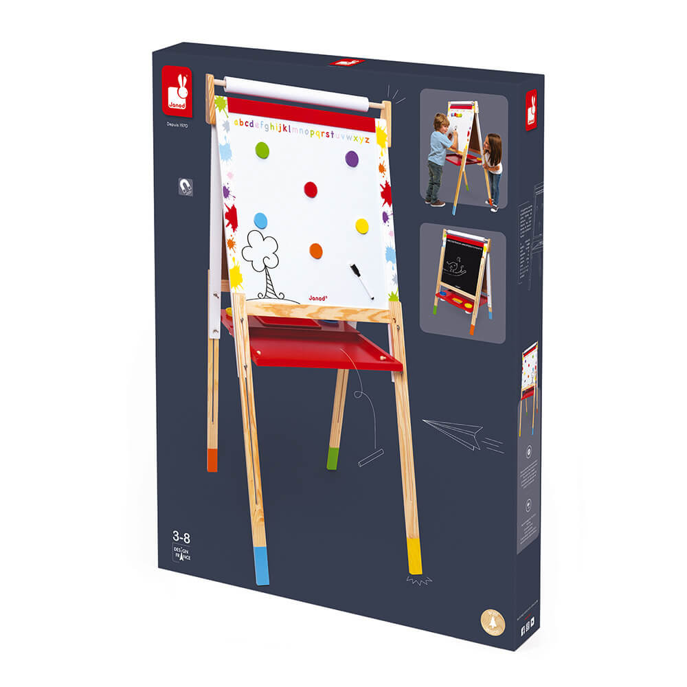 Splash Adjustable Easel (wood) Boards & Janod J09611