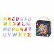 Malette 52 lettres magnétiques Splash en bois, alphabet, aimants, multicolore, tableau, pour enfant à partir de 3 ans JANOD