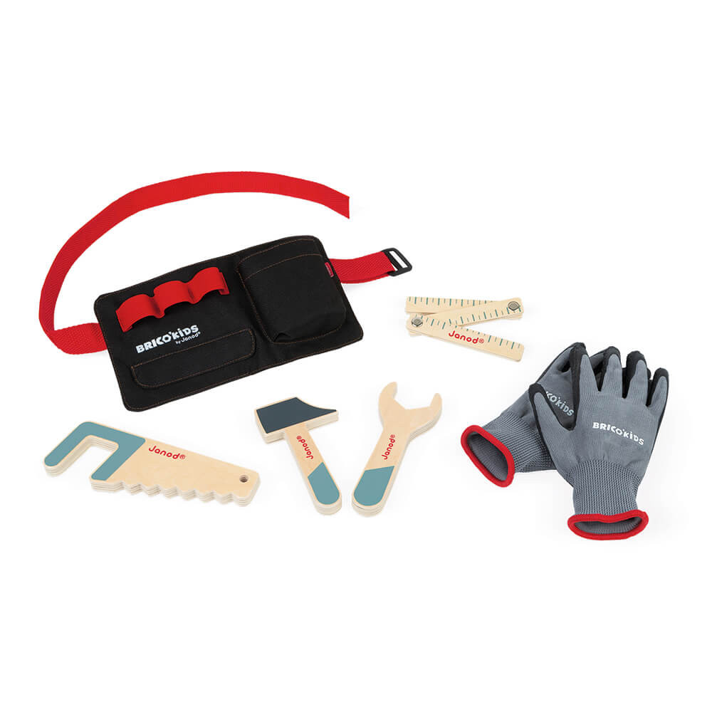 Cintura porta attrezzi con guanti : Banchi da lavoro, utensili e bricolage  Janod - J06475 - Banchi da lavoro, utensili e bricolage - Janod