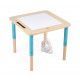Table d'activités évolutive en bois, plateau double face, jeux d'éveil, pieds réglables, pour enfant dès 18 mois JANOD