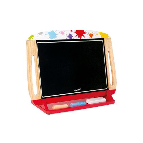 Ardoise de table en bois, magnétique, craie, feutre, dessin, tableau, double-face, pour enfant dès 3 ans JANOD