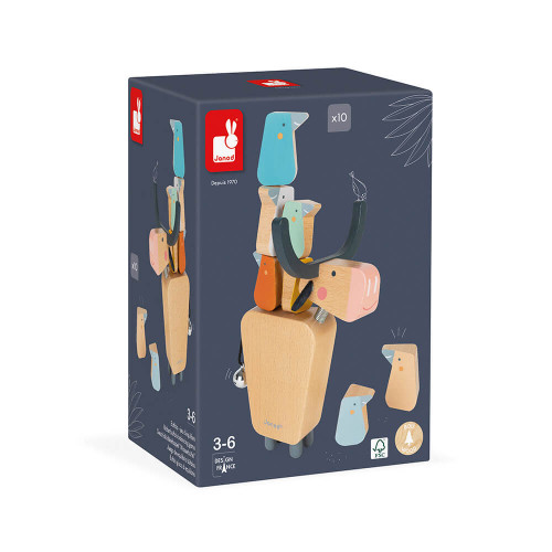 Buffalo jeu d'équilibre en bois, jeu d'adresse, jeu en famille, pour enfant dès 3 ans JANOD