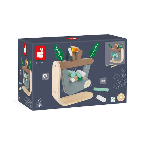 Paresseux jeu d'équilibre en bois, jeu d'adresse, un ou plusieurs joueurs, pour enfant dès 3 ans JANOD