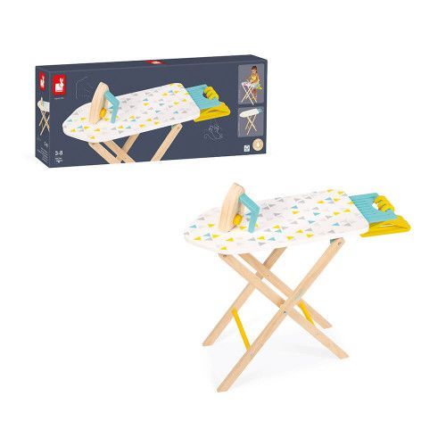 Table à repasser en bois, imitation ménage nettoyage, pour enfant à partir de 3 ans JANOD