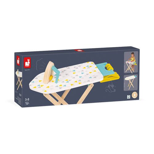 Table à repasser en bois, imitation ménage nettoyage, pour enfant à partir de 3 ans JANOD