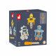 Robots à construire en bois Brico'kids, bricolage, construction, vintage, figurines pour enfant dès 3 ans JANOD