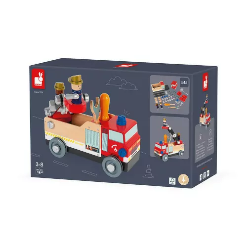 CAMION POMPIERS BRICO'KIDS - Jouets en bois - Janod - FOX & Cie