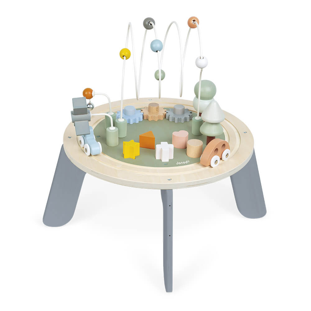 Table Activites Bois Janod Table Eveil Pour Bebe Jeux