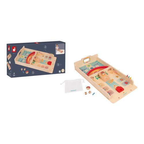 Jeu de palets en bois FSC, jeu d'adresse, famille, passe-trappe, pour enfant à partir de 6 ans JANOD