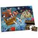 Puzzle la chasse au trésor en carton FSC, 36 pièces avec valisette, encre végétale, made in France, pour enfant dès 4 ans JANOD