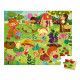 Puzzle mon jardin potager en carton FSC, 36 pièces, encre végétale, made in france, pour enfant dès 4 ans JANOD