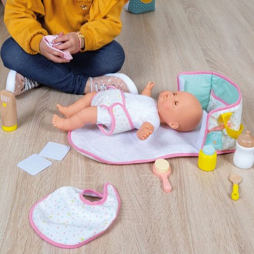 Sac à langer Nursery, vanity, imitation poupon et poupée, accessoires en bois pour enfant dès 3 ans JANOD