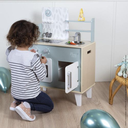 Cuisine en bois jouet pour enfant - Jeu d'imitation dinette J06608 - Janod