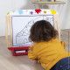 Ardoise de table en bois, magnétique, craie, feutre, dessin, tableau, double-face, pour enfant dès 3 ans JANOD