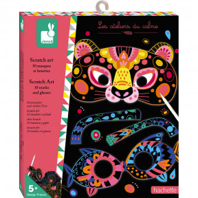 SCRATCH ART ANIMAL MASKS AND GLASSES