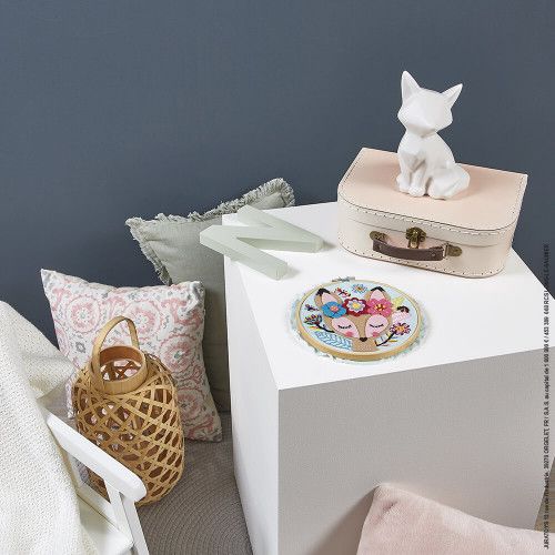 Kit Créatif Tambour en Feutrine et Broderie, loisir créatif, couture tricot, pour enfant dès 8 ans JANOD