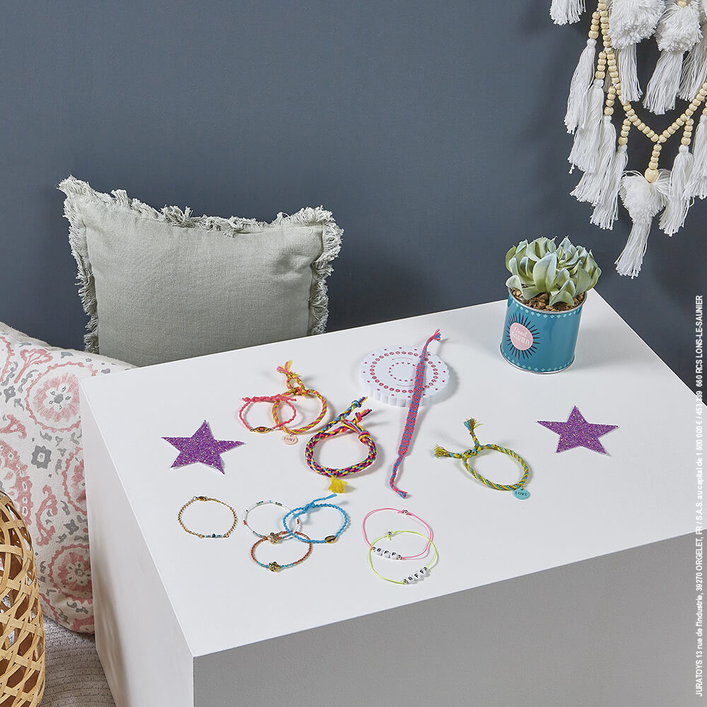 Janod Set Bracciali Dell'Amicizia Multifilo Fai-da-Te, Attività Creativa Bambini 8+, J07931
