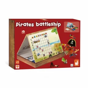 Pirate black and white dice board game for children with cute