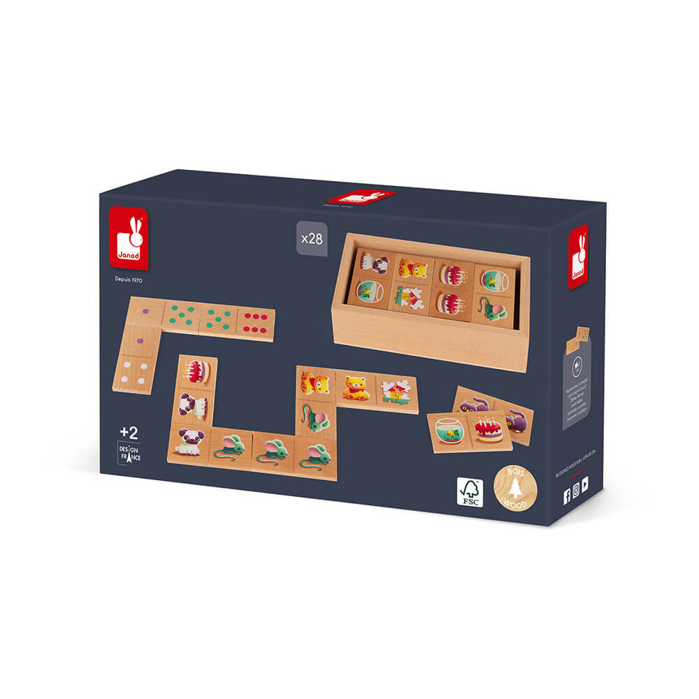 Dominoes Game Dominos 1ers Mots Wood