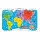 Puzzle Monde Magnétique en bois 92 pièces carte géographie enfant à partir de 7 ans