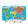 Magnetic World Map Puzzle Italian Version 92 pieces (wood)