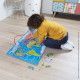 Puzzle Monde Magnétique en bois 92 pièces carte géographie enfant à partir de 7 ans