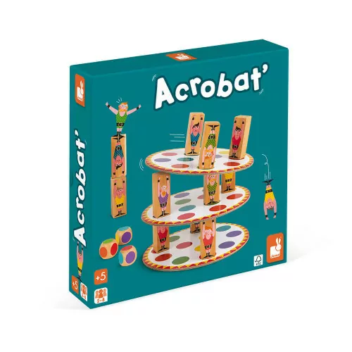 Jeu d'adresse en bois - Jeu Acrobat Janod dès 5 ans