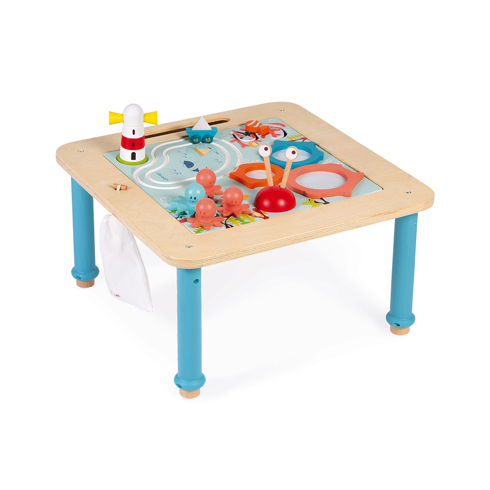 Carrello Multiattività Janod Gatto Legno - Spingitore Con Freno Per Bambini 1-3 Anni - Foto 7