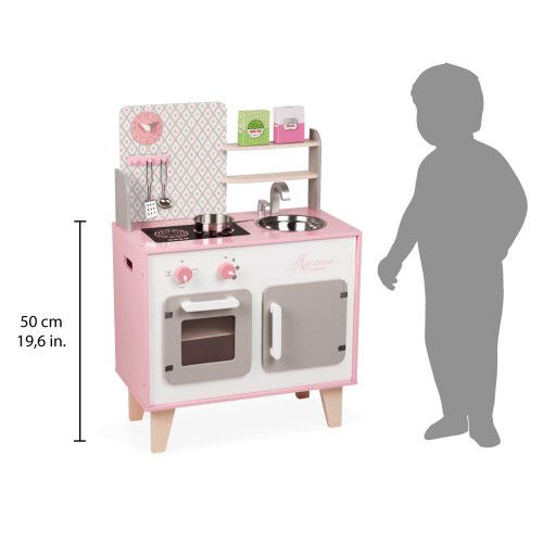 Green series Grande Cuisine Enfant, Cuisine en Bois Enfant - et Son  Ensemble de Jouets Accessoires, Cuisine