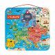 Carte d'Europe Magnétique en bois, puzzle géographie, 40 magnets, enfant à partir de 7 ans JANOD